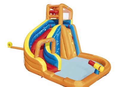Best way H2ogo inflatable slide and pool