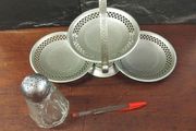 Cake Stand and vintage Sugar Sifter