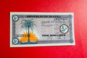 Biafra  5 /shillings  1967 ( Uncirculated ) Pick 1.SCARCE