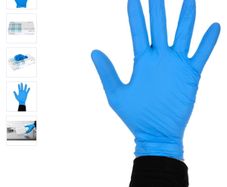 Nitrile Powder Free Gloves (Small) Blue