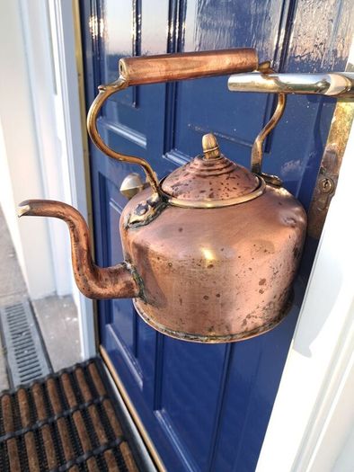 Old copper  kettle