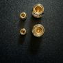 strap lock guitar system gold brand new Image 3