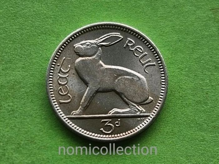 1968 year Uncirculated 3 Pence.