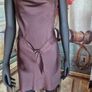 River Island Chocolate Brown Satin Effect Midi Dress, Size 8 Image 8