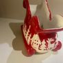 Pretty Ceramic Christmas Sleigh Flower Pot / Decoration Ceramic Hamper Image 5