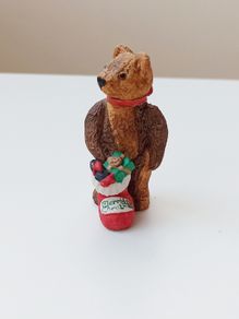 Peter Fagan Seasonal Bear Figurine, Present time  1991