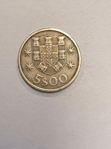 Portugal 5 escudos coin