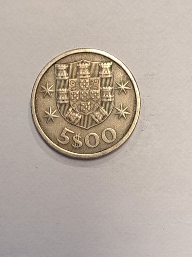 Portugal 5 escudos coin