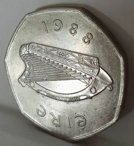 Irish 50p 1988 Milenium 1000 years of Dublin,  Standard post included using An post digital stamp 2.85 ,registered post extra 9.50 to buyer