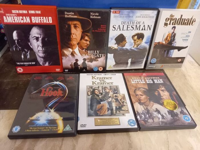 Dustin Hoffman Dvd Collection Bundle The Graduate Hook Midnight Cowboy Rain Man Tootsie Etc.
