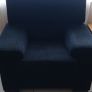 L shape sofa and armchair c/w 3 footstools Image 7