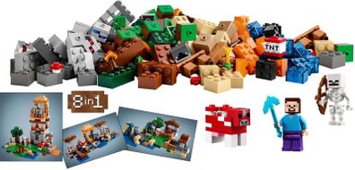 Lego Minecraft 21116: Minecraft Crafting box (2014) 100% Complete (NO BOX)