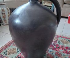 Antique large French stoneware farmhouse jug