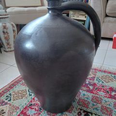 Antique large French stoneware farmhouse jug