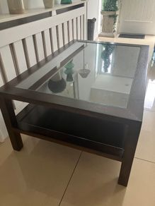 Large Crate & Barrell Solid Wood Coffee Table