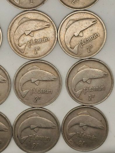 Ireland Cu-Ni 1951-1968 Mixed Date 16 Florin All in Great Condition