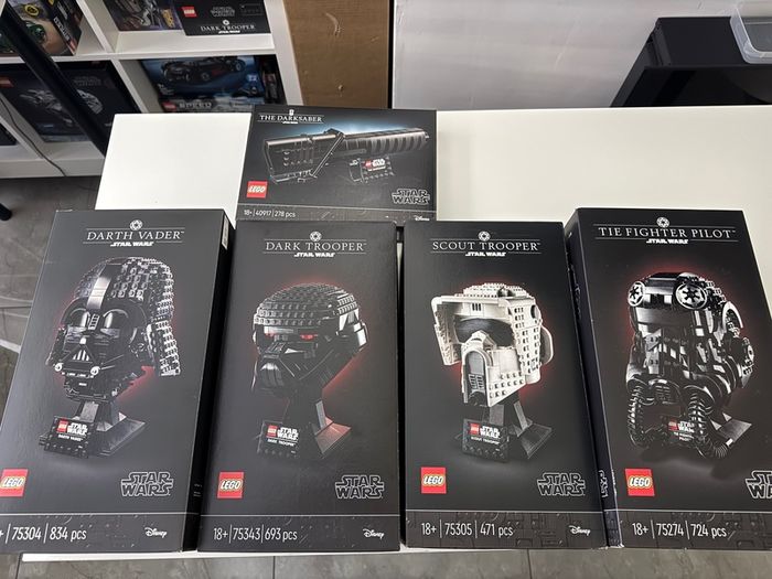 Lego Star Wars helmet collection