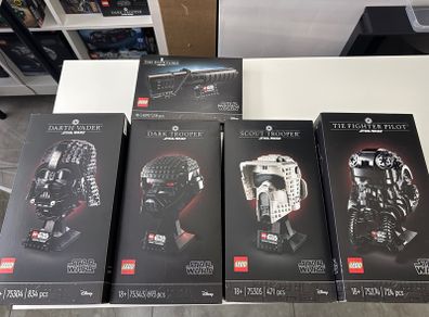 Lego Star Wars helmet collection