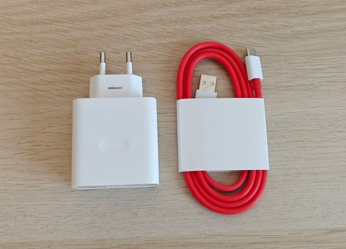 Genuine OnePlus SUPERVOOC 67W Charger & Red Cable