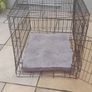 Large dog crate with bed Image 4