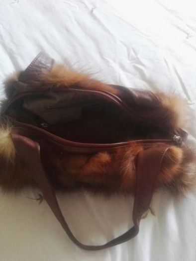 Brown Fur Bag