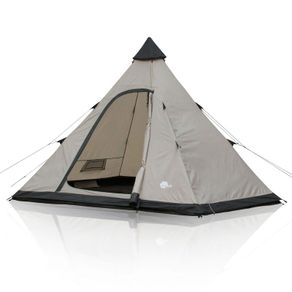 4 Person Teepee Tent Floor Pan Insect Screen Headroom Waterproof 5000 mm