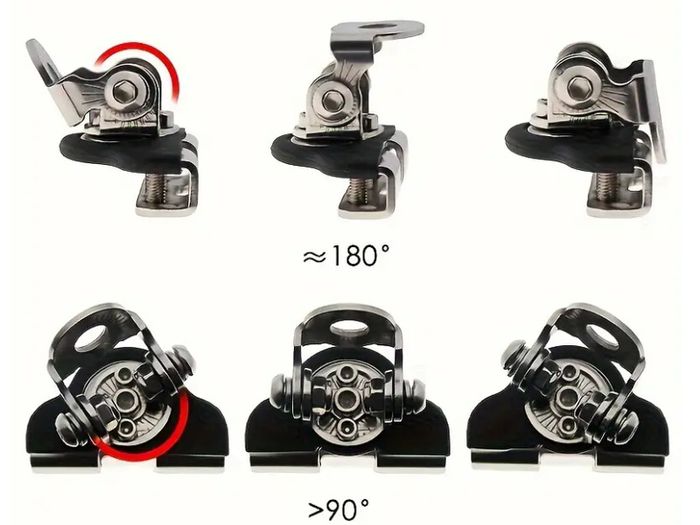 Set of 2 Universal LED Work Light Mounts for Cars And Motorcycles,