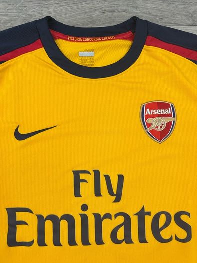 Vintage 2008 Nike Arsenal London 2008 Away Long Sleeve Jersey Shirt Mens Large