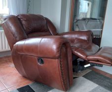 Leather Recliner Armchair