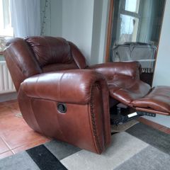 Leather Recliner Armchair