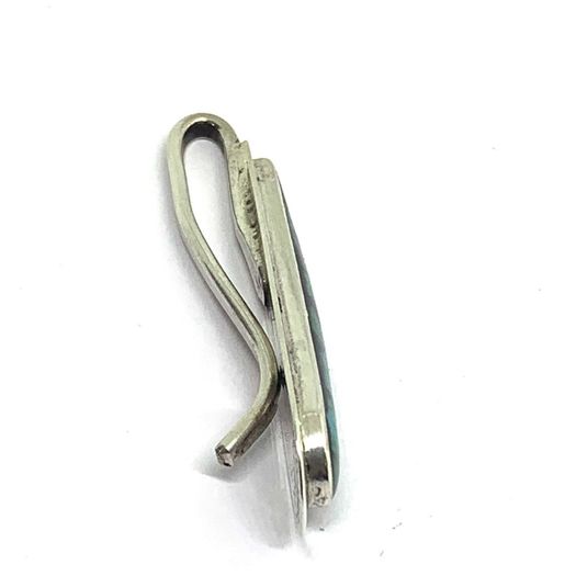 Vintage silver cuff links and tie clip set