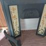 Cast Iron Fireplace Insert with Tubeline Tiles Image 2