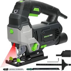 SALE 800W 3000 SPM Jig Saw Tool, Max 45 Degree Bevel Cutting Angle, 6 Adjustable Speeds, 4-Position Orbital Action,Laser Guide, Max Cutting Capacity: 100mm Wood, 10mm Metal