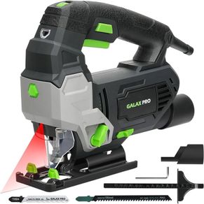 SALE 800W 3000 SPM Jig Saw Tool, Max 45 Degree Bevel Cutting Angle, 6 Adjustable Speeds, 4-Position Orbital Action,Laser Guide, Max Cutting Capacity: 100mm Wood, 10mm Metal