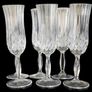 6 x Vintage RCR Harrods Crystal Champagne Flutes Image 5