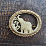 1930s Art Deco French Elephant brooch pin Image 3