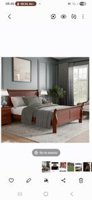 Mahogany bed frame king size