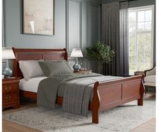 Mahogany bed frame king size