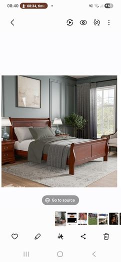 Mahogany bed frame king size