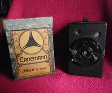 Ernemann "Film K" 6x9 Box Camera With Original Shop Box - Circa 1920 - 1926
