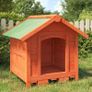 Multiple Colours Available | Dog Kennel Mocha 65x65x61.5 Cm Solid Wood Pine Image 4