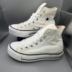 Converse Womens Hi Lift Platform All Star Trainers White UK 5 EU 37.5