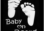 Baby- car stickers