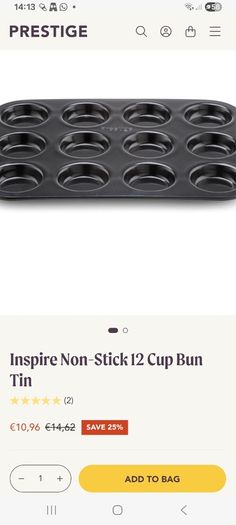 Prestige bun tin
