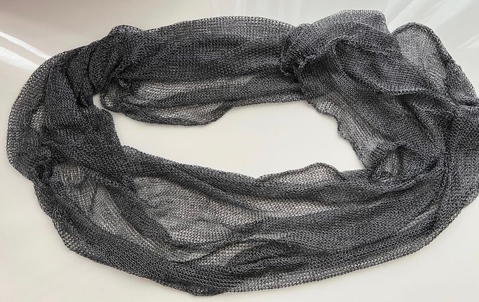 Metallic Tube Scarf