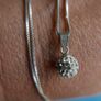 925 Sterling Silver Shamballa Style Crystal Disco Ball Earrings Pendant + Necklace Set Image 8