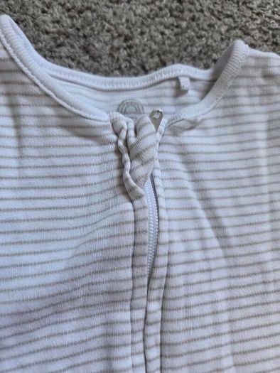 3 x Double zipper Rompers / Short Sleepsuits / Babygros (9-12 months)