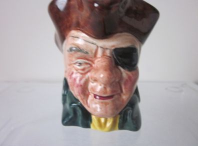 Vintage Staffs Cooper Clayton Captain Patch  , Character Small Toby Jug,