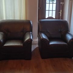 Leather Single Seater Couches