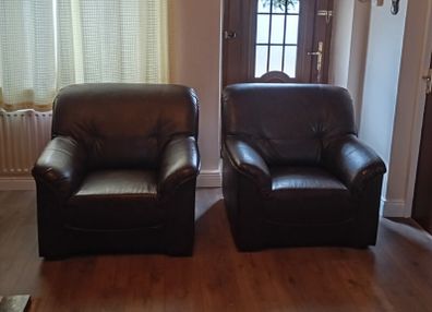 Leather Single Seater Couches